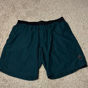 Prana Dark Green 10” Shorts